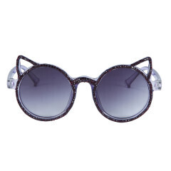 G0309   Handmade Cat Ear Rhinestone Kid Sunglasses