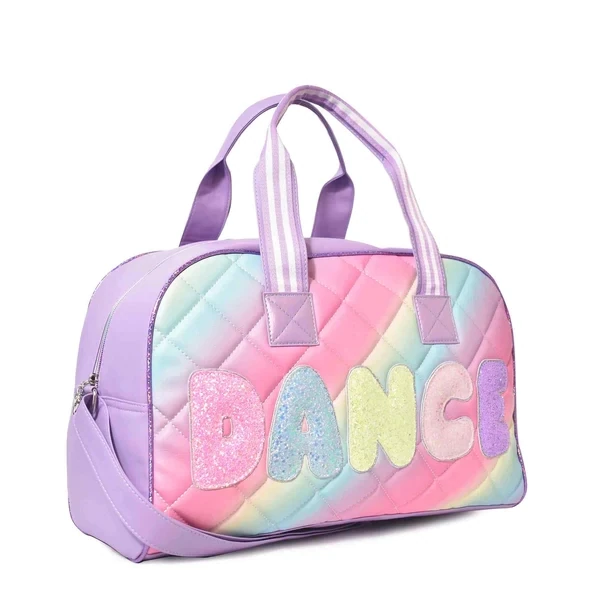 Miss Gwen's OMG Accessories "DANCE" Quilted Ombre Large Duffle Bag