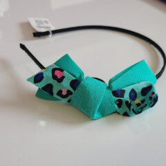 HC24679   Leopard Bow Headband