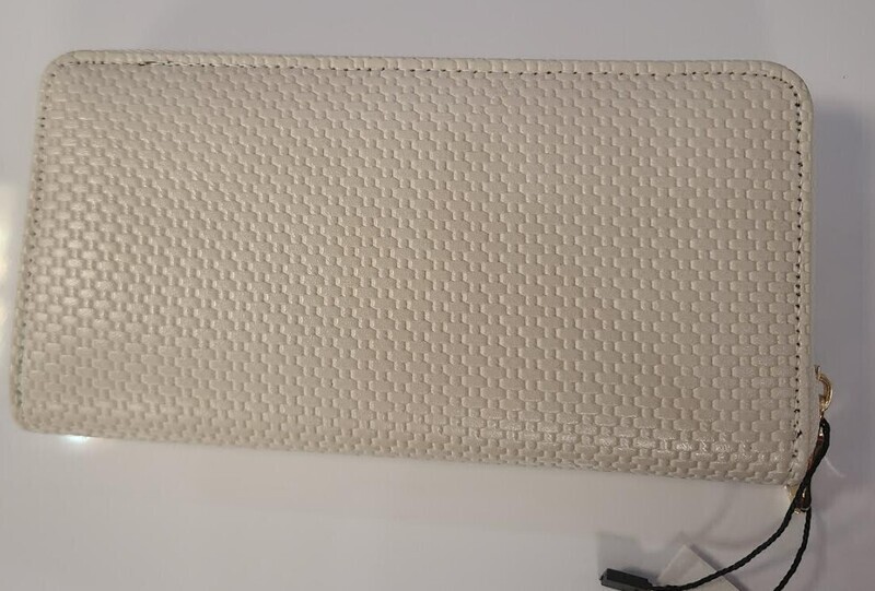 Faux Leather Woven Wallet 