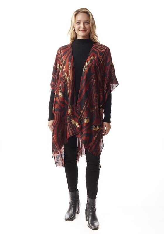 LOF-1220 Zebra Kimono   