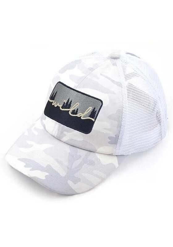 MBT-7009 Wild Patch Criss-Cross Pony Cap Camo