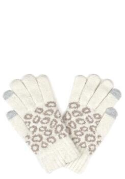 MG-0039   Leopard Knit Smart Touch Gloves  
