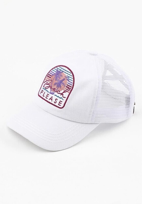 MBT-7000 Beach Please Patch Pony Cap