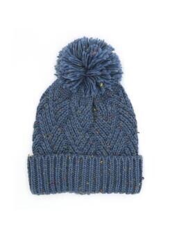 MH-0078   Wide PomPom Knit Beanies 