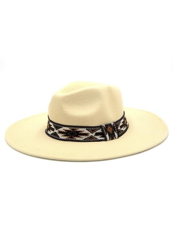 MH-0086   Tribal Band Panama Fedora   