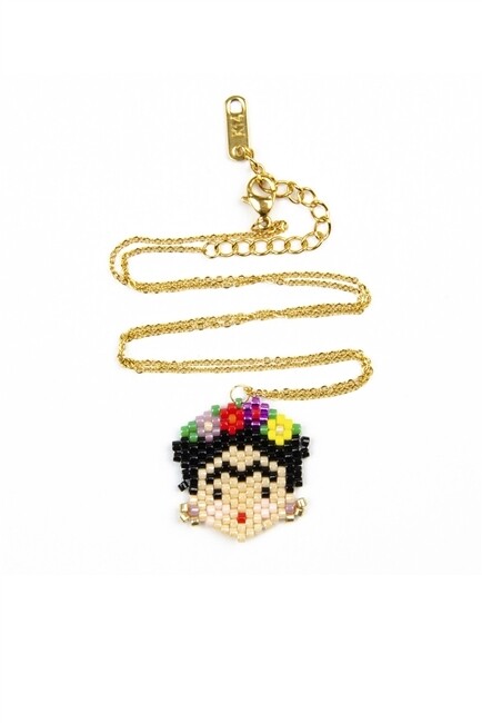 N3800   Frida Seed Bead Necklace