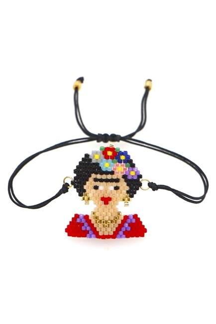 B2749   Frida Seed Bead Braided Bracelet