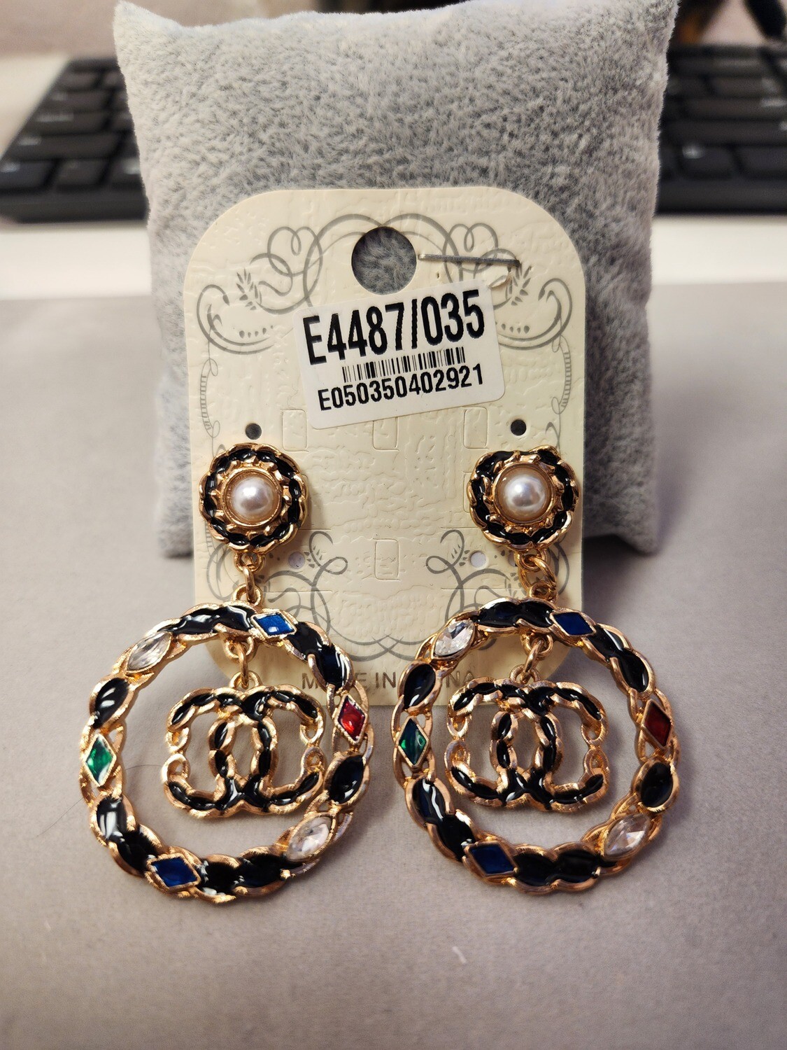 E4487   GG Earrings   Multi Colored