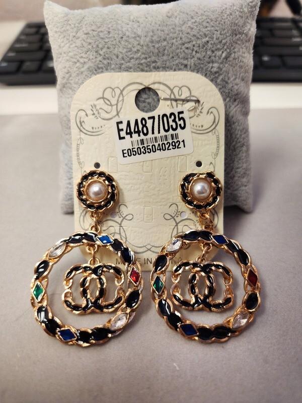 E4487   GG Earrings   Multi Colored