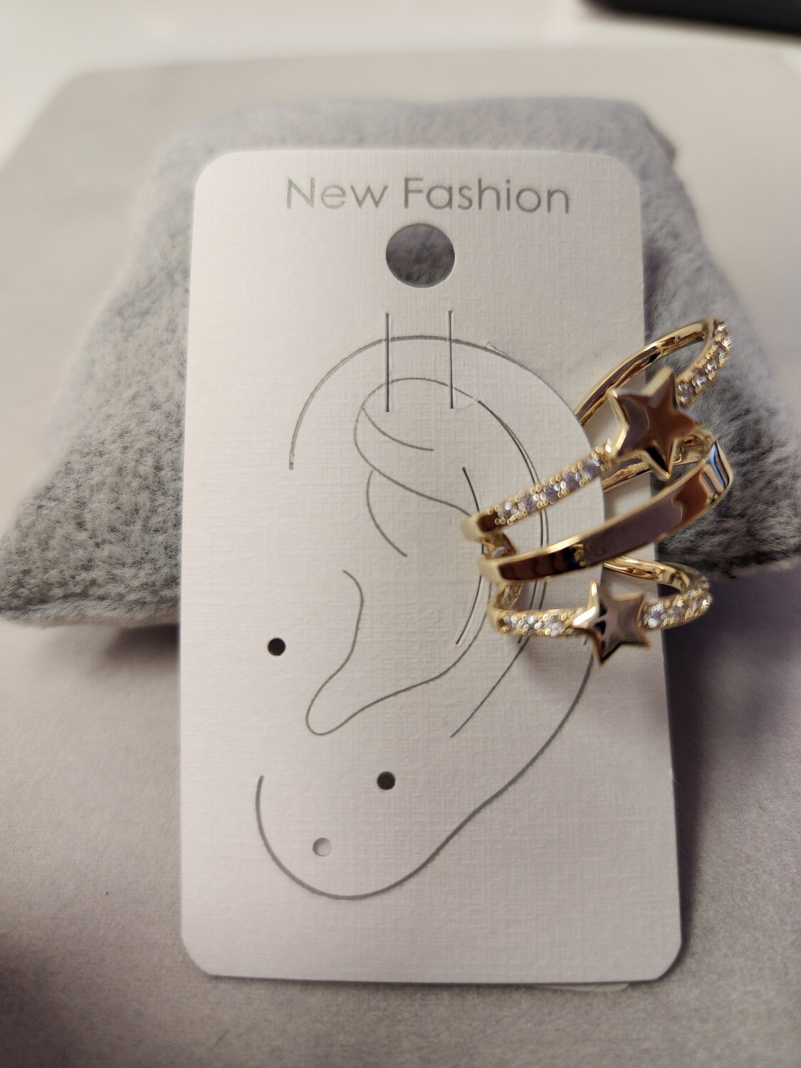 EH10363   Star Ear Cuff  , Color: Gold