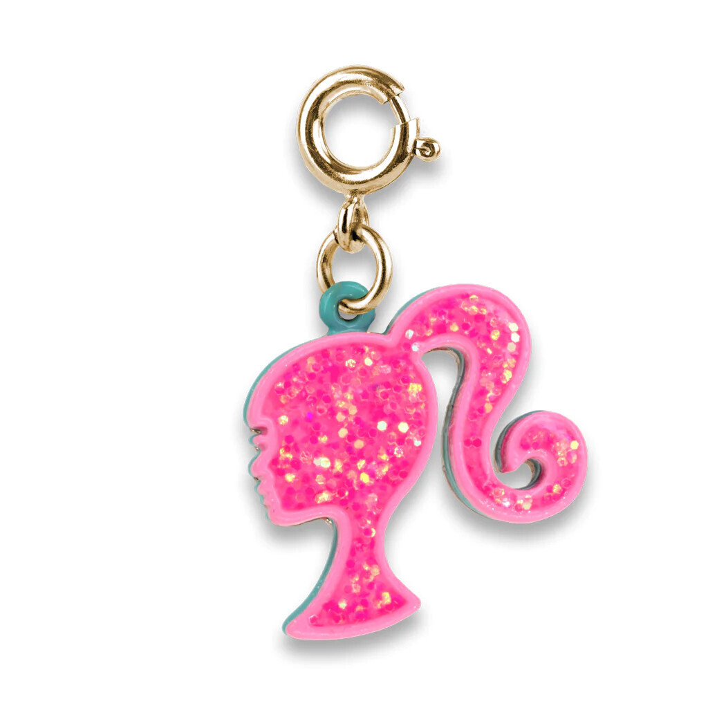 Charm It!   Gold Glitter Barbie Charm