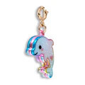 Charm It!   Gold Glitter Dolphin Charm