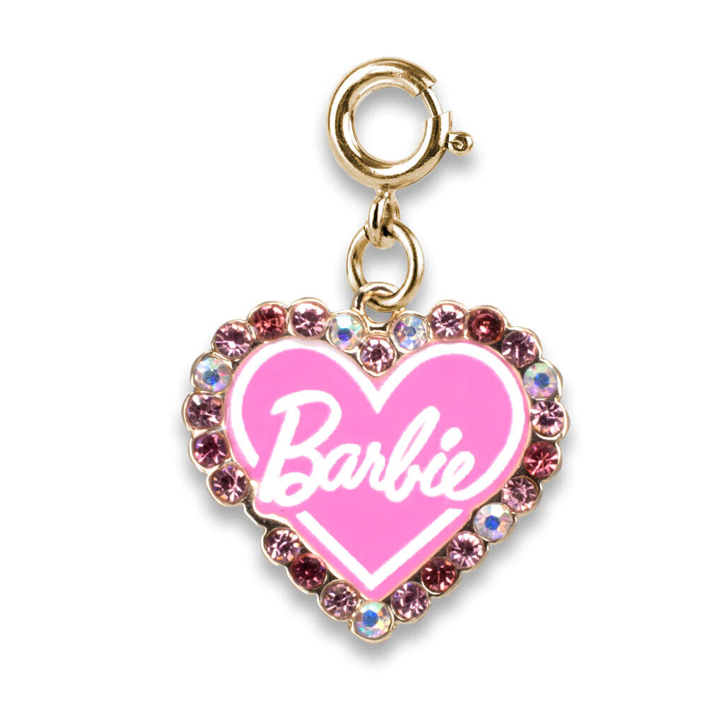 Charm It!   Gold Barbie Heart Charm