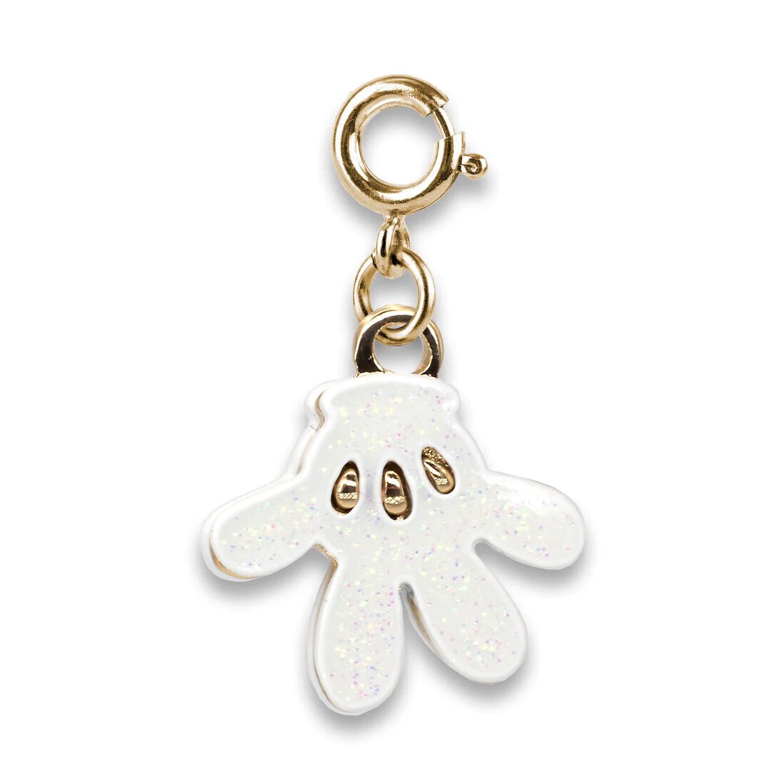 Charm It!   Gold Glitter Mickey Glove Charm