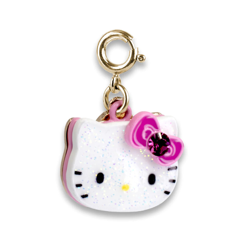 Charm It!   Gold Glitter Hello Kitty Charm