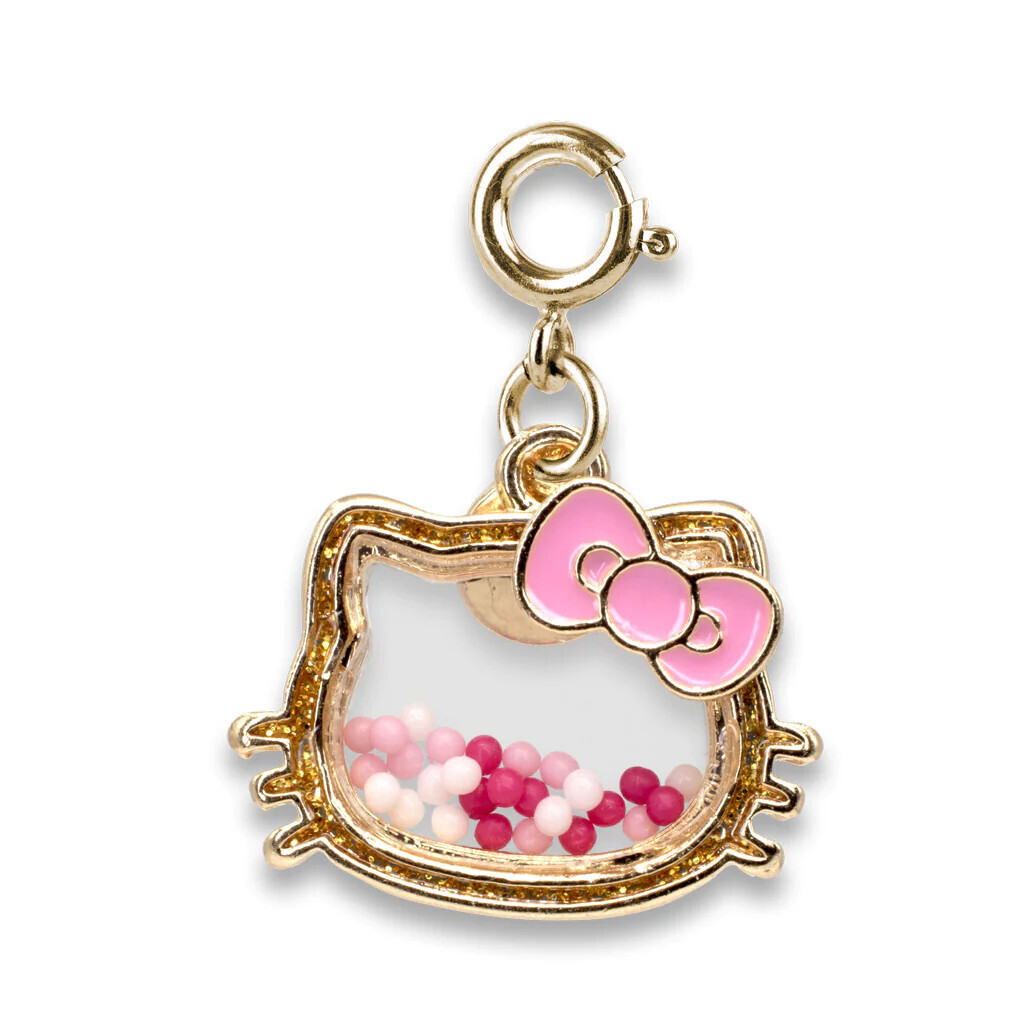 Charm It!   Gold Hello Kitty Shaker Charm