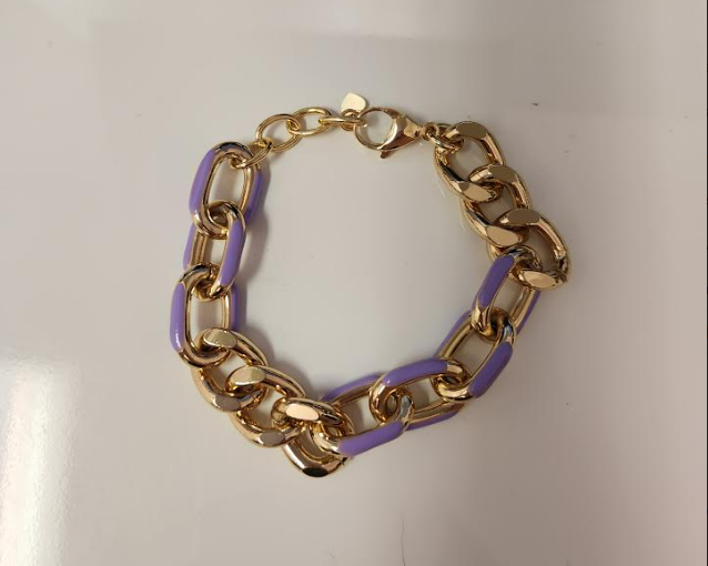 ABR115   Enamel Chain Bracelet
