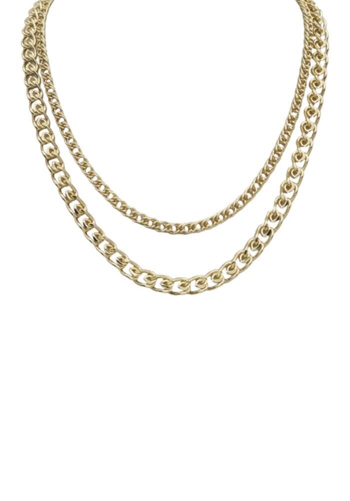 LSN-5003 Double Chain, Color: Gold
