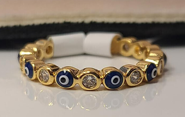 RF316   All Around Evil Eye Ring
