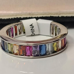 RJ4502   Silver Multi-CZ Ring