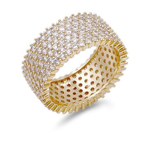 RS2106   All Over Cubic Zirconia Ring