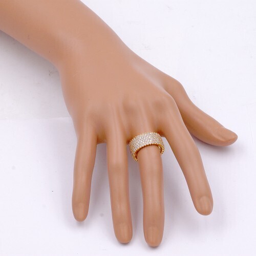 RS2106   All Over Cubic Zirconia Ring