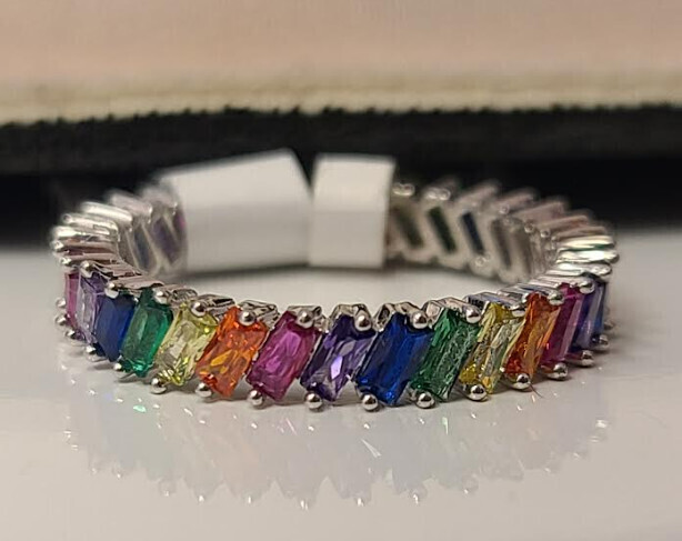 RS2388   Multi Color Cz Ring   