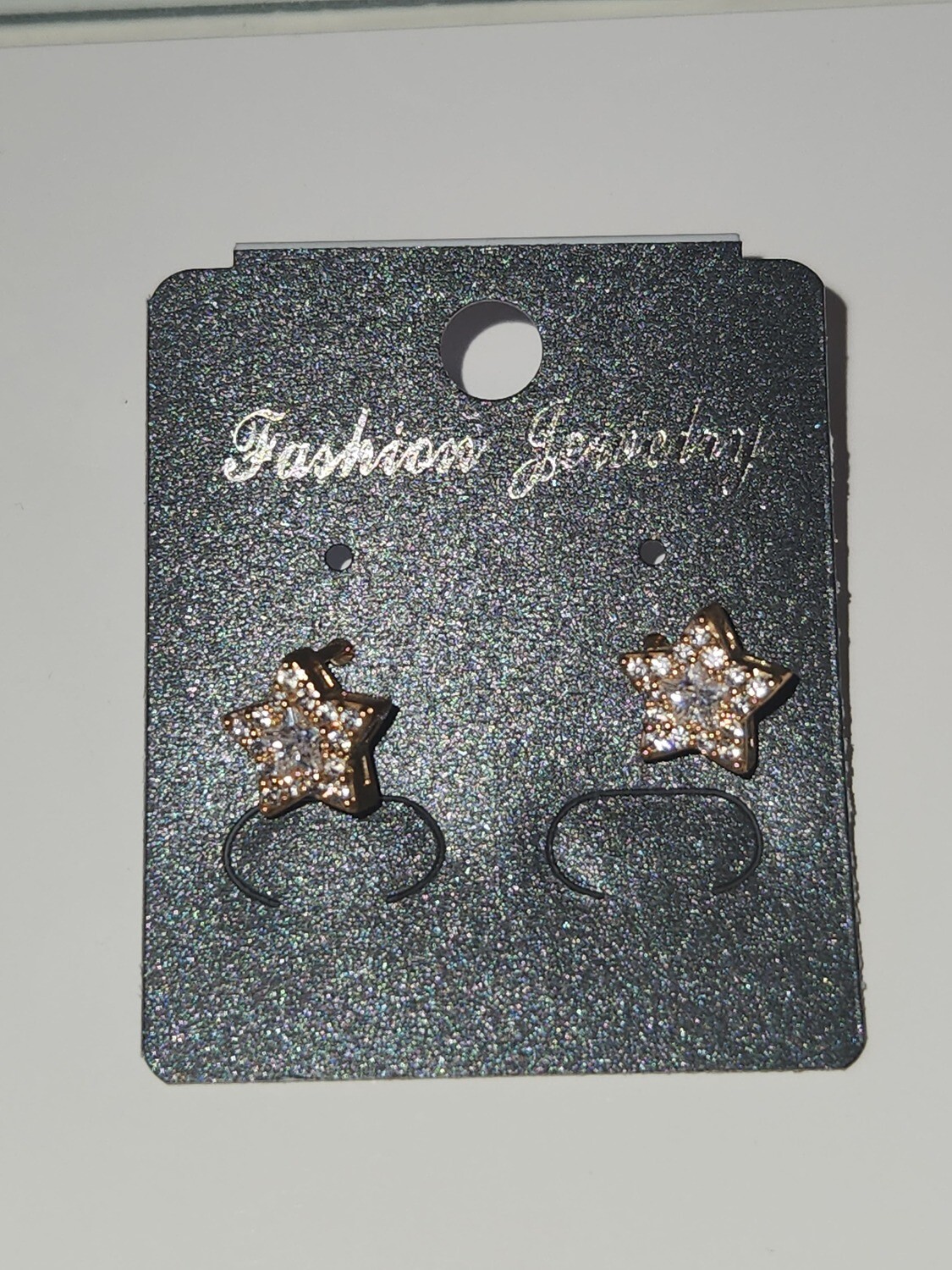 Star Stud Earrings Rose Gold