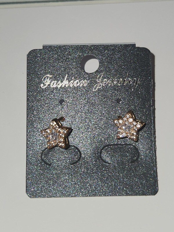 Star Stud Earrings Rose Gold
