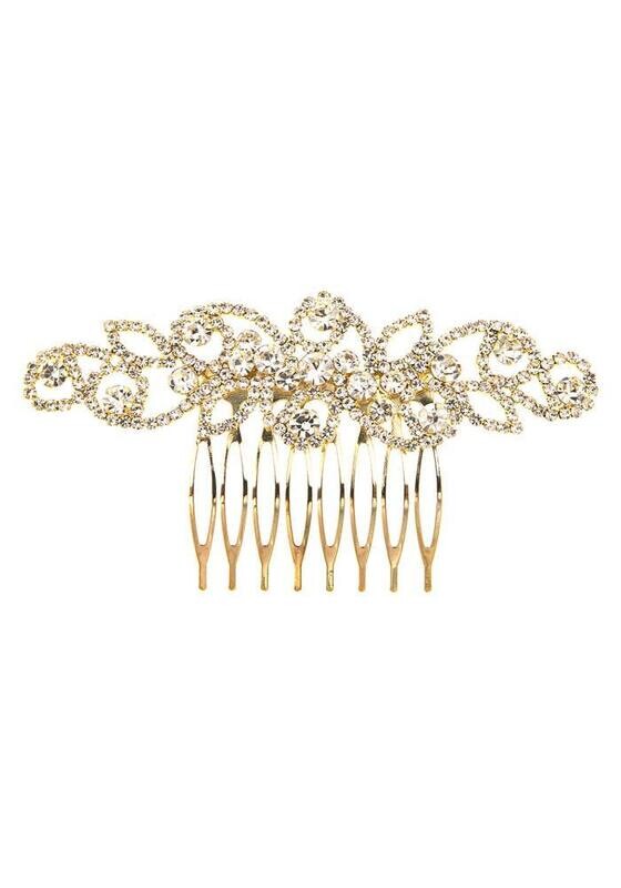 72036 Rhinestone Bouquet Hair Comb