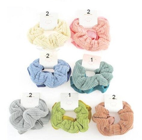 Chenille and Satin Hair Ties