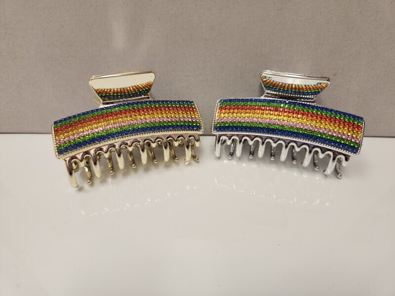 Rainbow Hair Clips