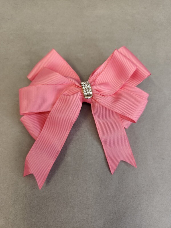 Hair Bows with Rhinestones