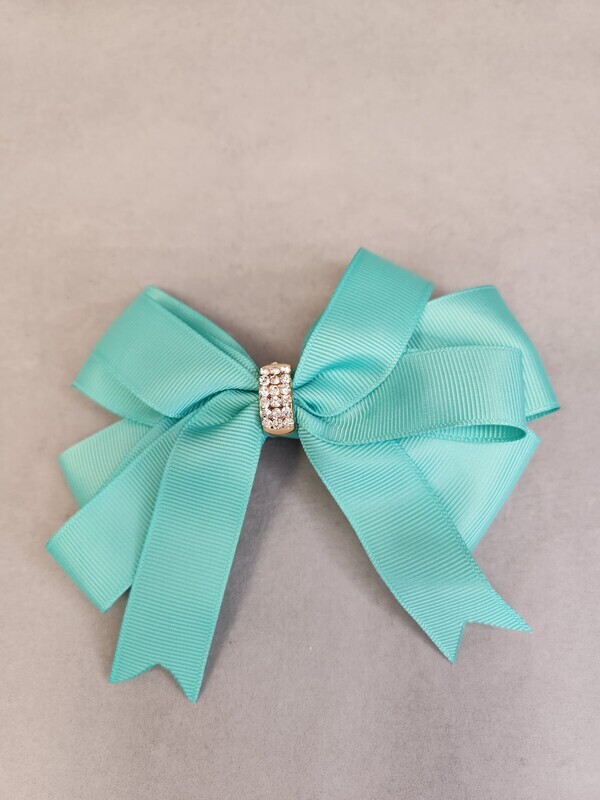 Hair Bows with Rhinestones