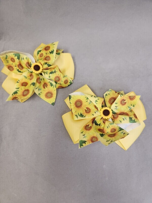 Hair Bows   Sunflowers