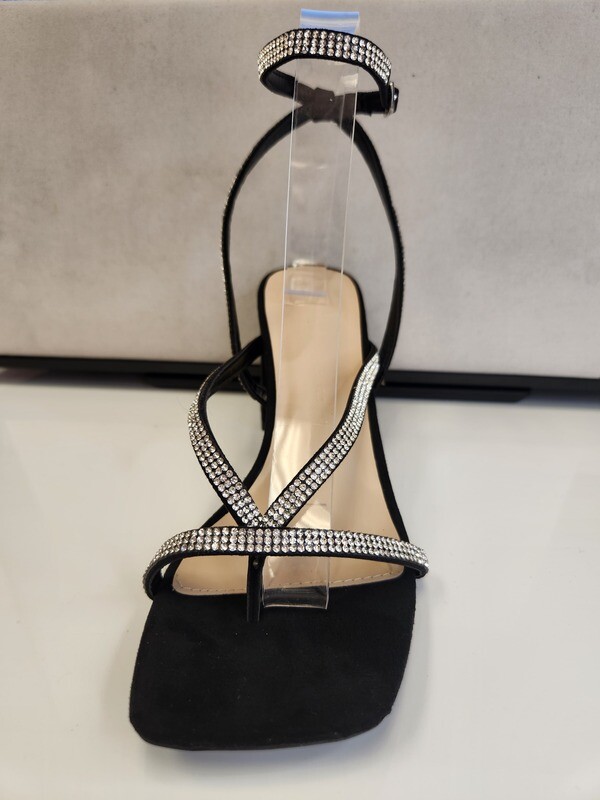Vana-20   Rhinestone Strappy Open Toe Heel