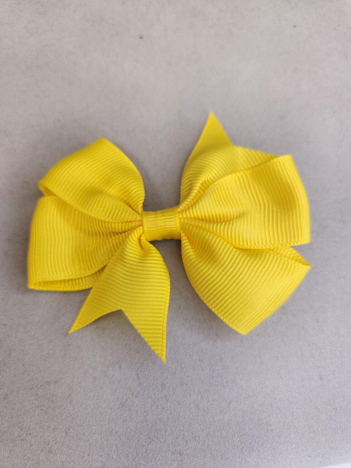 Small Hair Bow, Color: Yellow