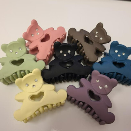 Teddy Bear Hair Clips   