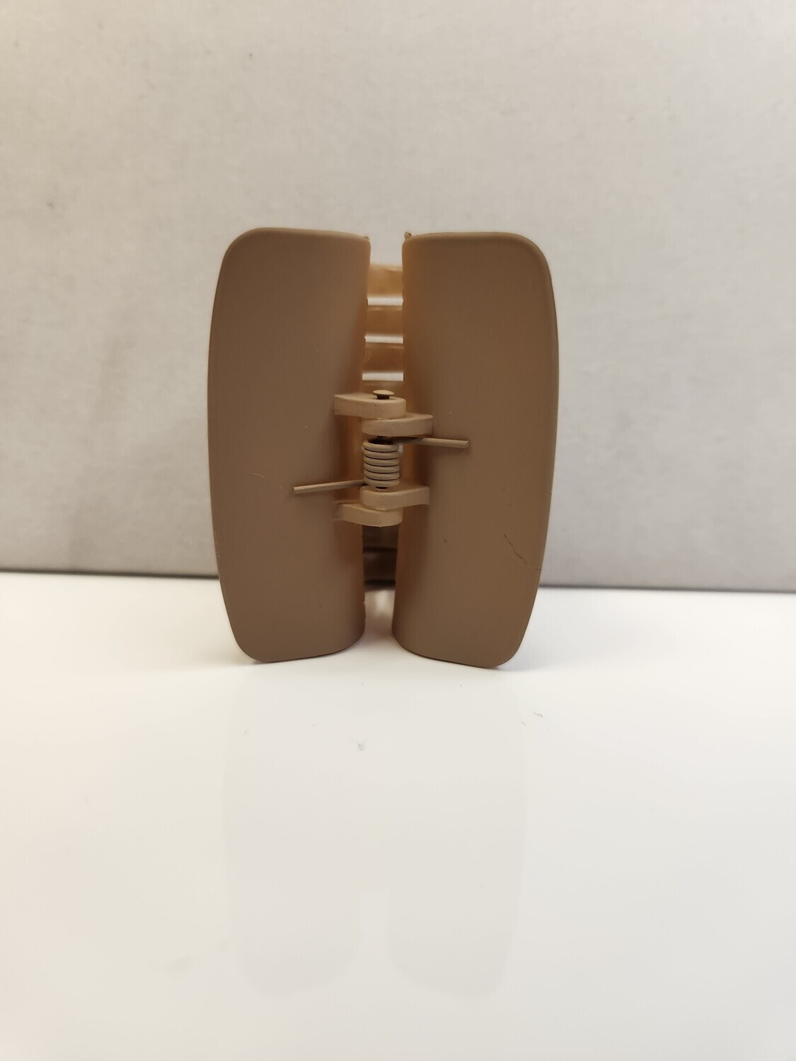 Fashion Rectangle Hair Clip Claw   Solid, Color: Tan
