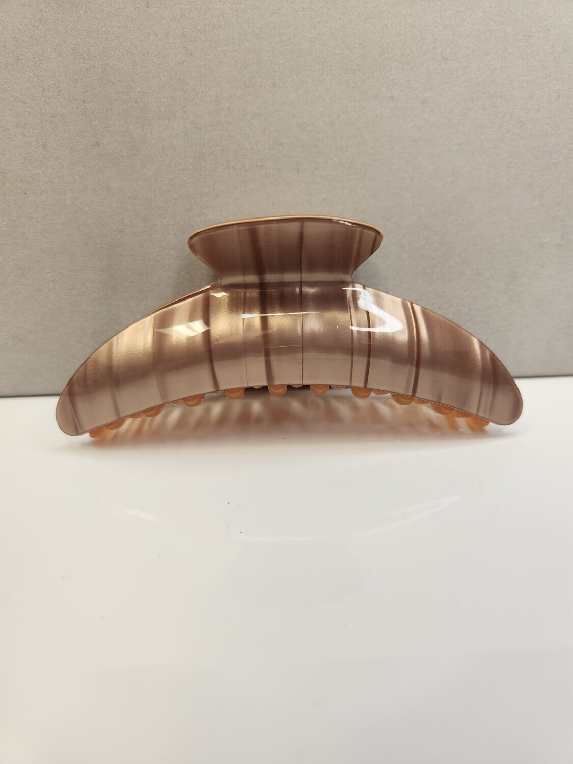Acrylic Large Hair Clips   Shiny, Color: Tan