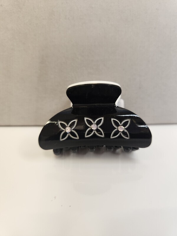 Acrylic Small Hair Clips   with Rhinestones