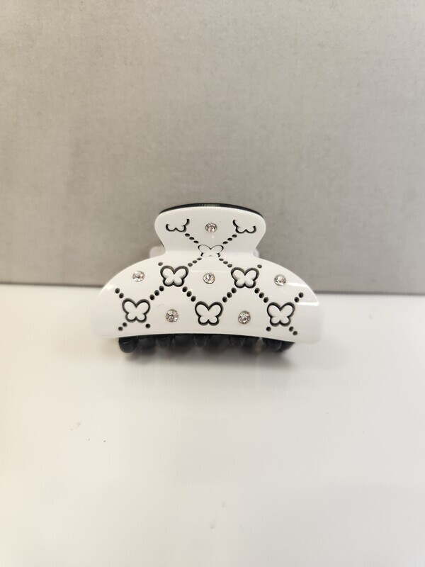 Acrylic Small Hair Clips   with Rhinestones