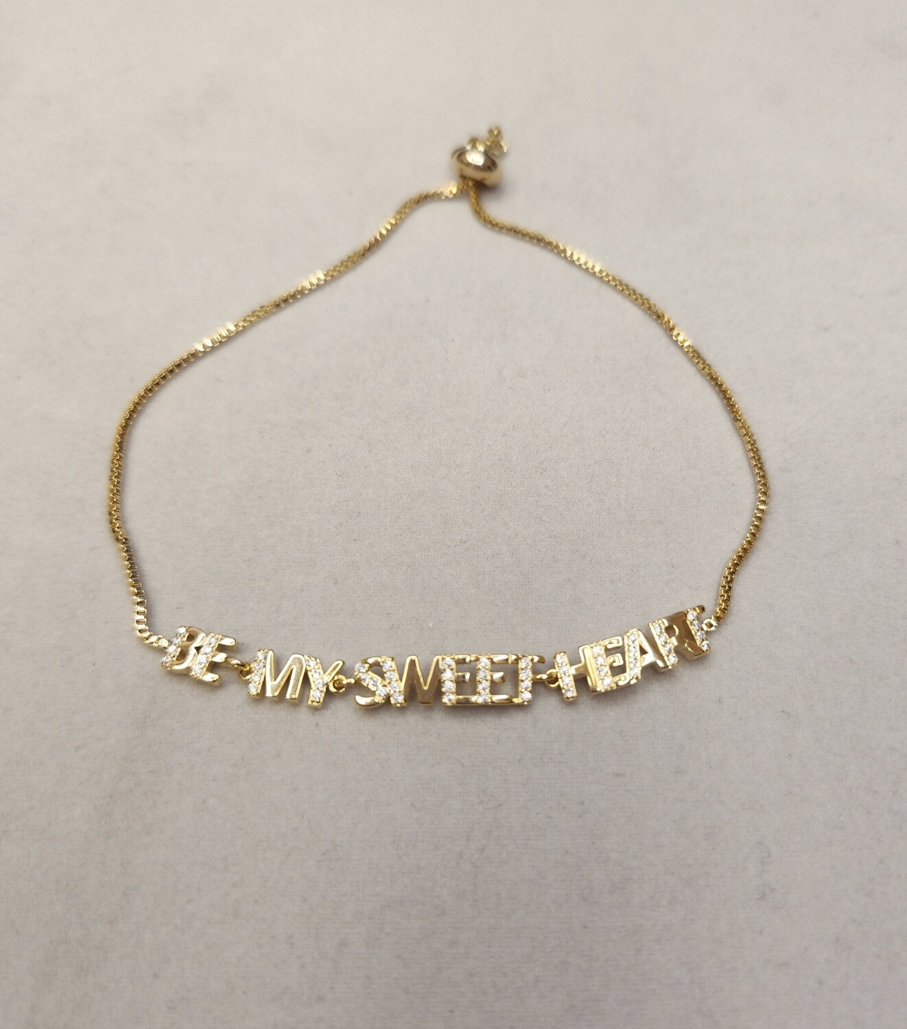 Be My Sweet Heart Bracelet, Color: Gold