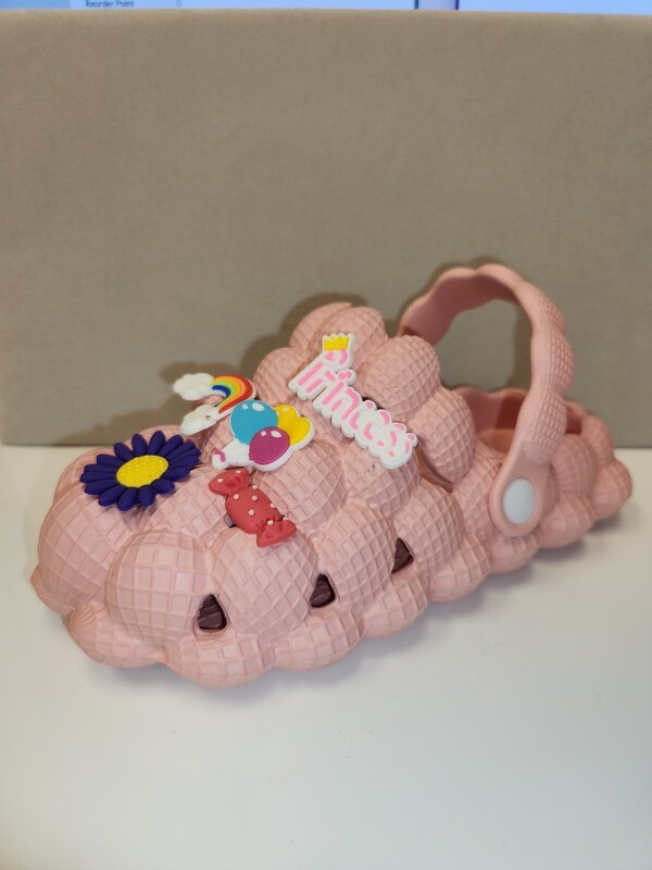 Jordyn-Y-12   Soft Bubble Slip on with Charms