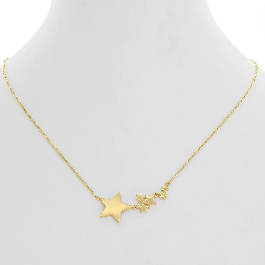 KNK007   Stardust Necklace, Color: Gold