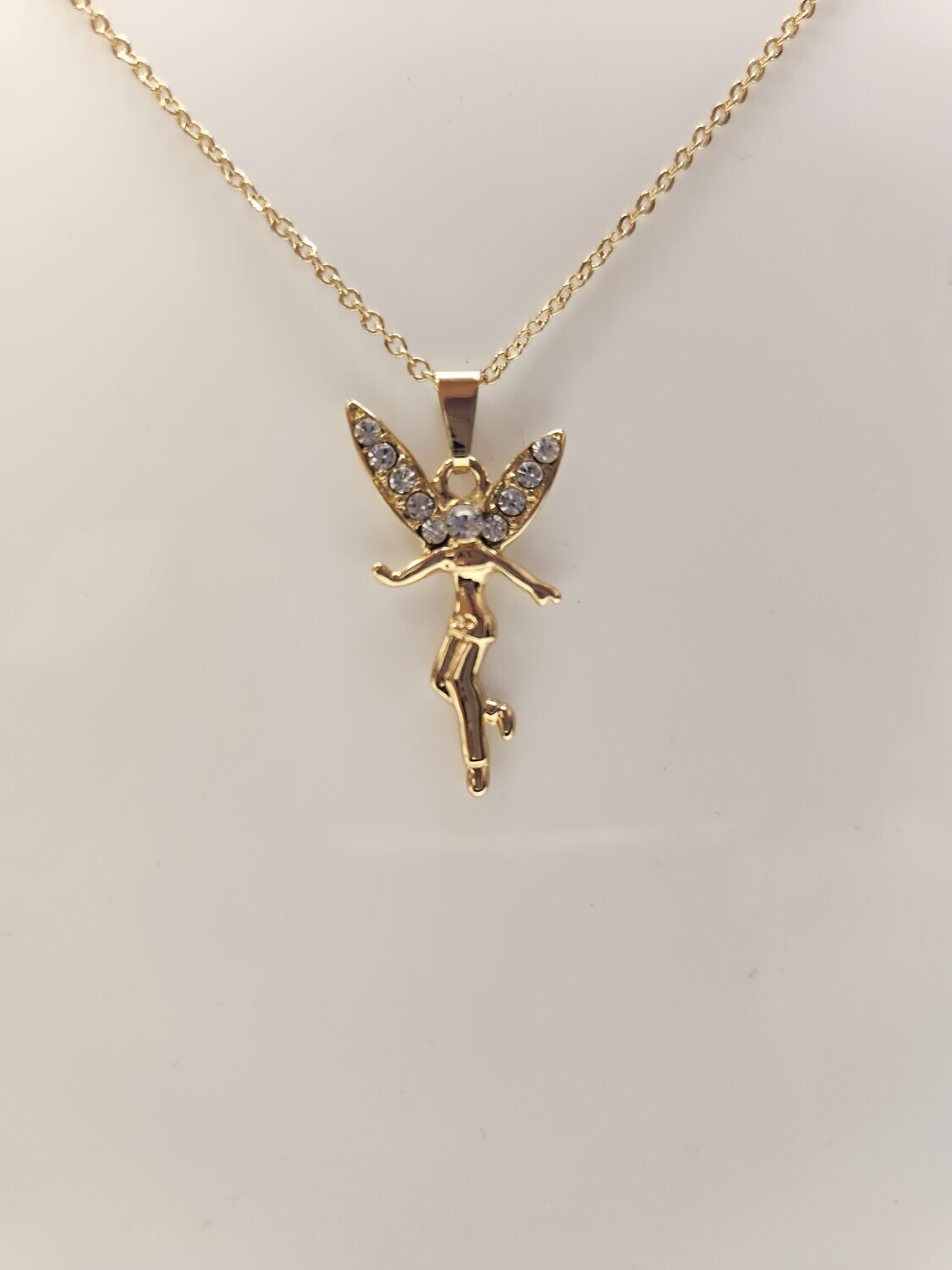 Gold Filled Necklace with Fairy Charm