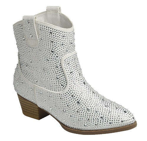 River-01K   Kids Cowgirl Boots w/ Rhinestones  