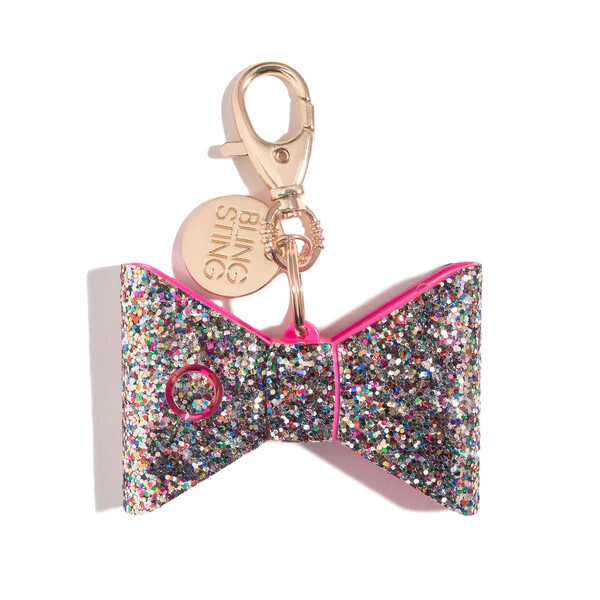 Safety Alarm   Confetti Glitter Bow