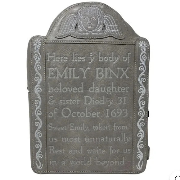 Loungefly Emily Binx Tombstone Backpack and Crossbody